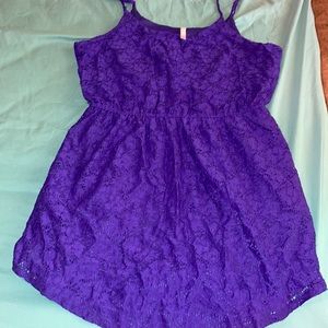 Xhilaration purple lace dress